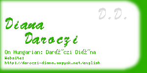 diana daroczi business card